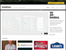 Tablet Screenshot of kreaturedigital.com